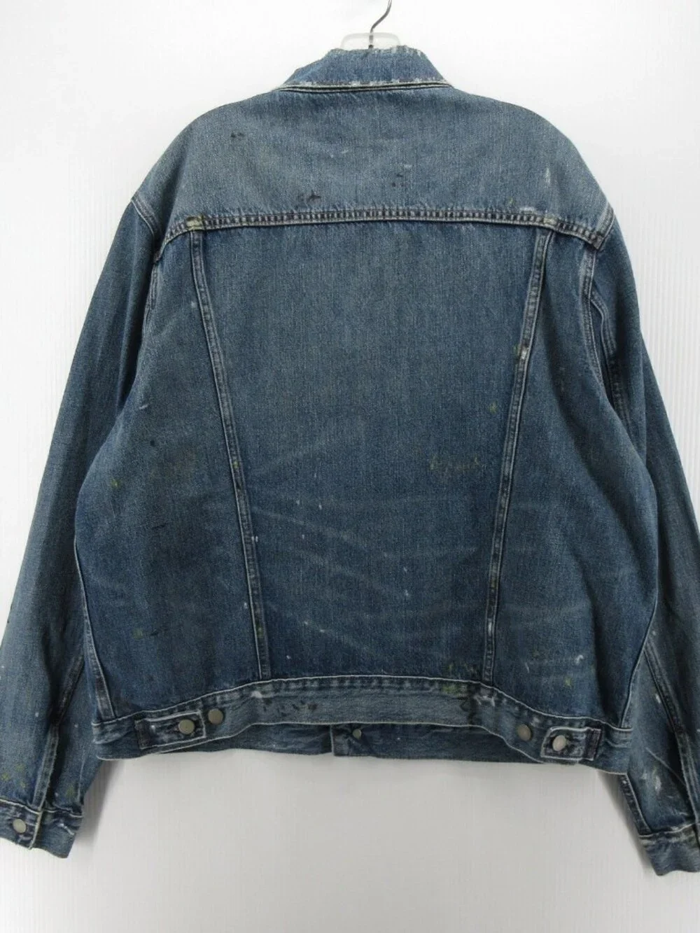 Polo Ralph Lauren Denim Supply Jacket XXL Trucker Paint Distressed
